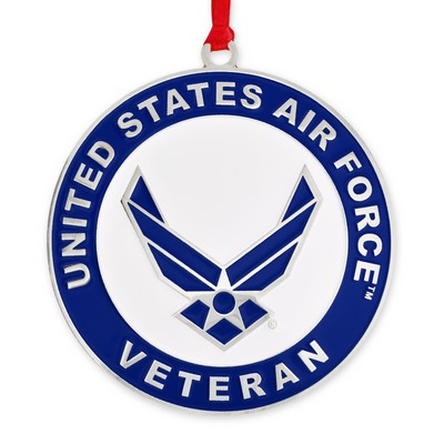 Officially Licensed Engravable U.S. Air Force Veteran Ornament