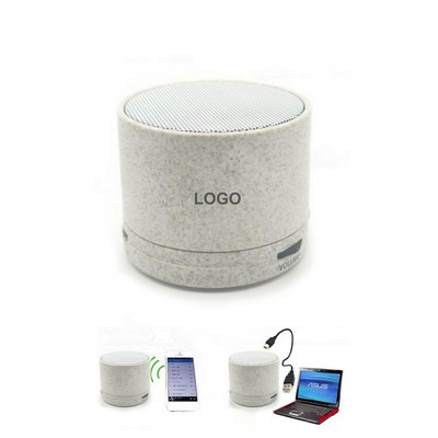 Wheat Straw Wireless Speaker