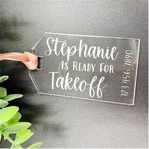 Acrylic Luggage Tag