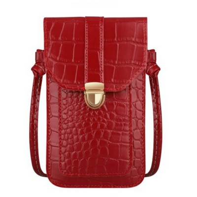 PU Leather Crossbody Cellphone Purse for Women