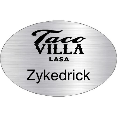 Engraved Logo Oval Logo & 1 Line of Engraving