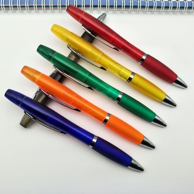 Custom Logo Frosted Double-ended Ballpoint Pen