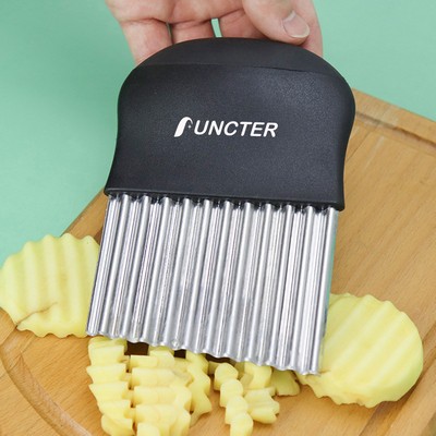 Large Crinkle Cutter Potato Knife Cutter French Fry Slicer Potato Cutter Fruit Vegetable Chopper