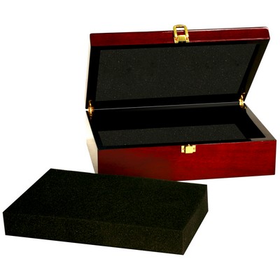 7 3/4" x 6 1/4" x 2 3/8" Rosewood Piano Finish Gift Box