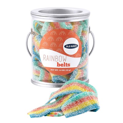 Summer Candy Pails (Small) - Rainbow Sour Belt Candy