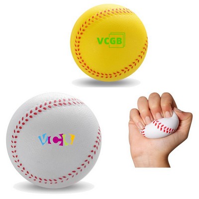 2-3/4" Diameter Baseball Stress Reliever PU Ball