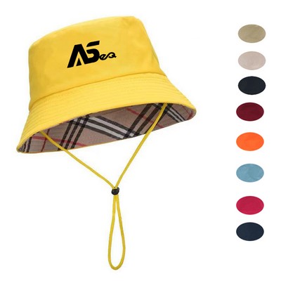 Bucket Hat with Wind Cord