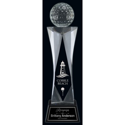 Optic Crystal Indian Wells, Award Trophy, 11