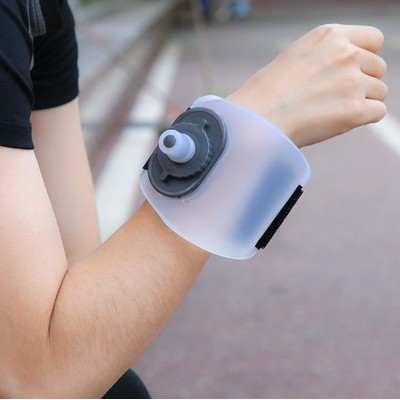 Portable wrist water bottle