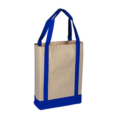 Two Tone Canvas Deluxe Tote