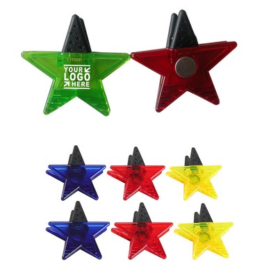 Star Shaped Plastic Clips with Magnetic