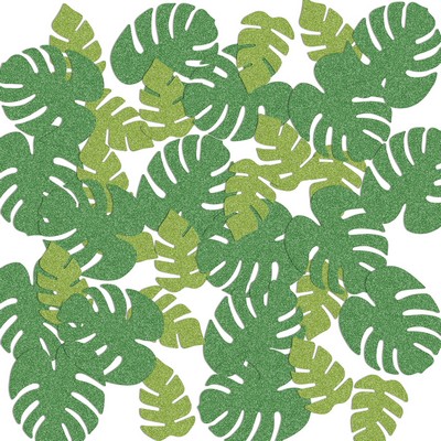 Tropical Palm Leaf Del Sparkle Confetti