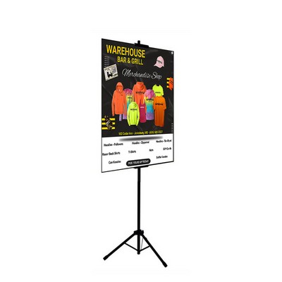 Tripod Multi-Use Stand with 2-24x48 foamboard signs. No Minimums!