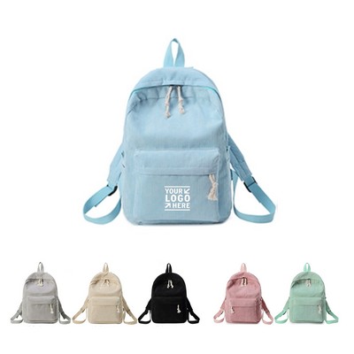 Teens Large School Corduroy Backpack