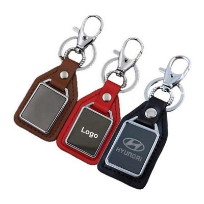 High Quality Leather Car Keychain