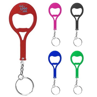 Tennis Racket Keychain Bottle Opener