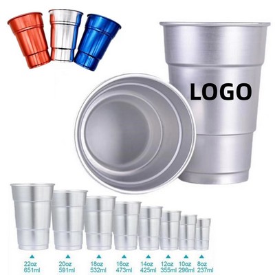 12 oz Disposable Recyclable Aluminum Cup