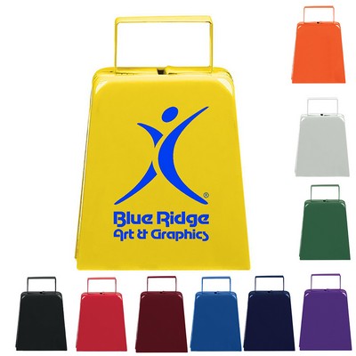 Colorful 4" Sports Metal CowBell