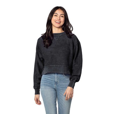 CHICKA D Ladies' Corded Boxy Pullover