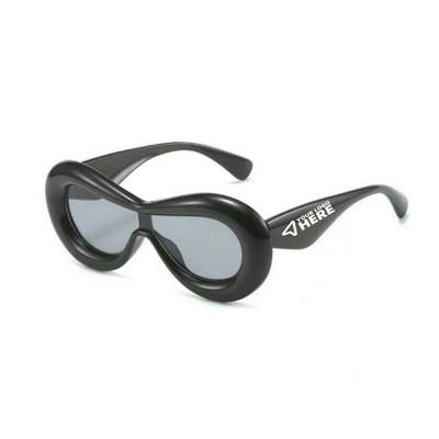 Vintage Oval Inflated Sunglasses