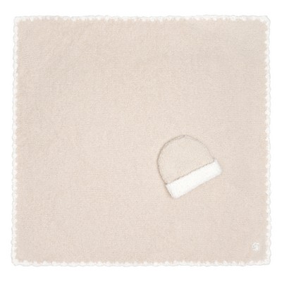 Baby Blanket - Trim w/ Cap - Chenilla Classic™ - Malt / Creme - 30*30