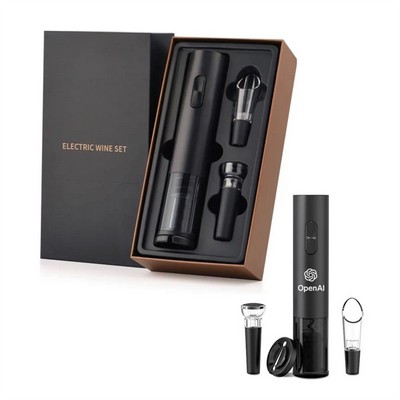 Electric Wine Opener Set - Effortless Bottle Opening