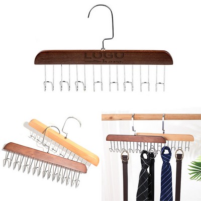 Wooden Belt Hanger for Closet