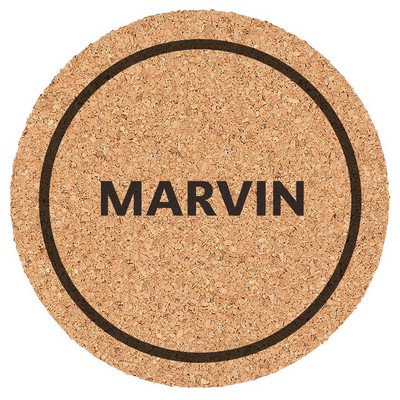 4" Round Cork Coaster