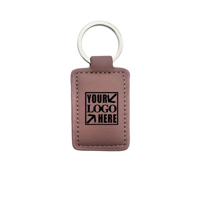 Leather Key ring PU Keychain Loop Clip for Keys