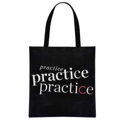 Custom 80g Non-Woven PP Tote Bag 13.5"w x 14"h