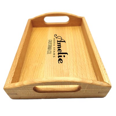 Bamboo Rectangle Tray w/ Handles