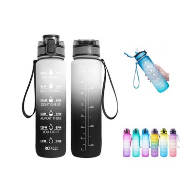 32 OZ Water Bottle with Time Marker