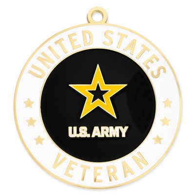 Officially Licensed Engravable U.S. Army Veteran Ornament