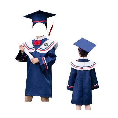 Children Graduation Gown and Cap Set