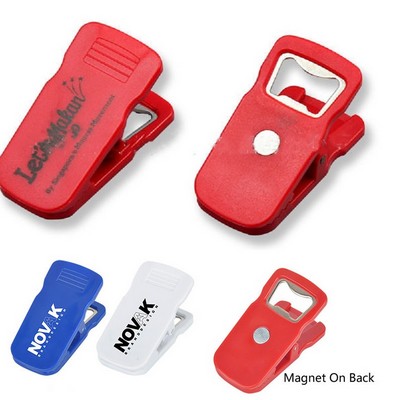 Magnetic Clip With Bottle Opener