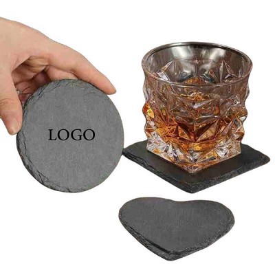 Earthtone 4" Slate Coasters