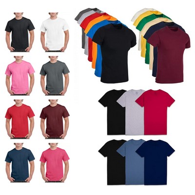 100% Cotton Crew Neck T-shirt Men