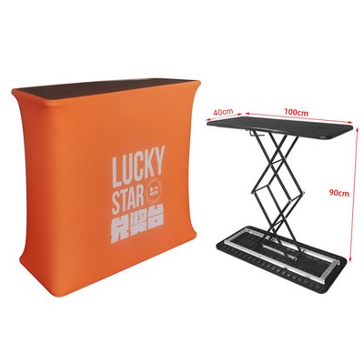 Rectangle Collapsible Portable Trade show Podium Table Display Exhibition Counter Stand Booth Fair