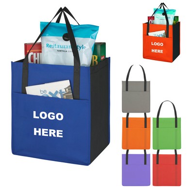 Non-Woven Shopper'S Pocket Tote Bag