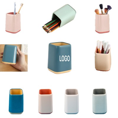 Plastic Desktop Pen Holder