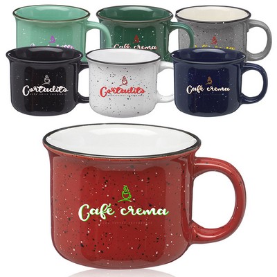 Ceramic Campfire Coffee Mugs - 7.5 oz