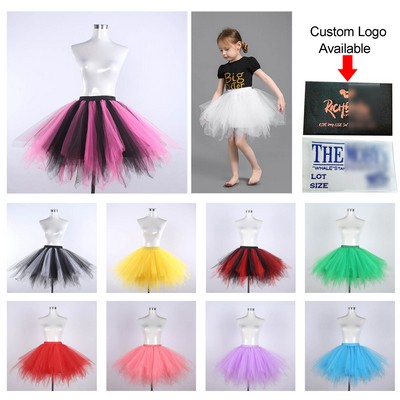 Little Girls Pleated Ballet Costume Skirt