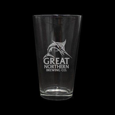 16 oz. Pint Glass, Laser, Premium