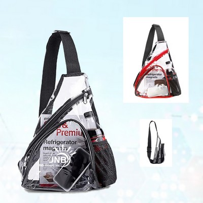 Clear PVC Sling Bag for Easy Access and Durability