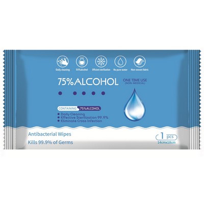 Full Color Custom Individual Pack Alcohol Sanitizer Wipes