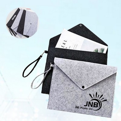 Durable Felt File Folder Briefcase Document Bag