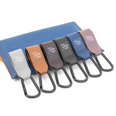 Multi functional leather aluminum alloy cart hook