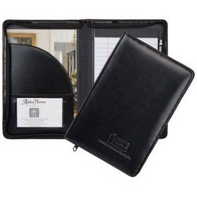 Wexford Jr. Zippered Padfolio - Black