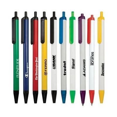 Plastic Click Action Ballpoint Pens