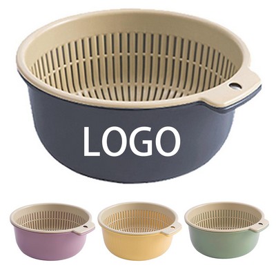 Kitchen Double Drain Basket